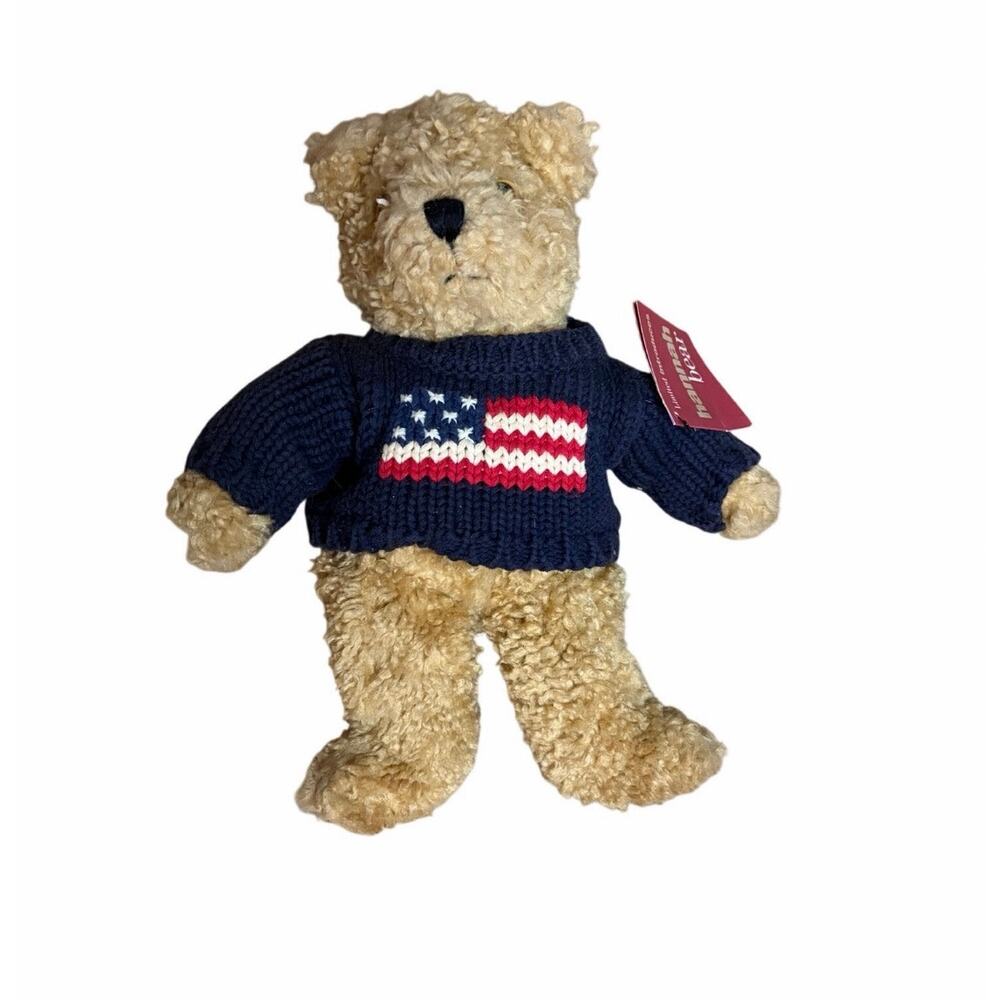 VTG 1990 The Limited Teddy Bear Plush Americana USA Flag Sweater Stuffed Animal - Picture 6 of 13
